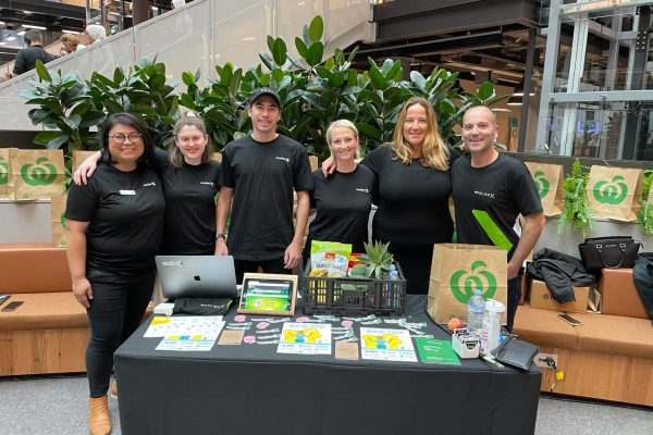 WooliesX at Girls in tech, Sydney Expo. (Left to right : Maria Edwards)